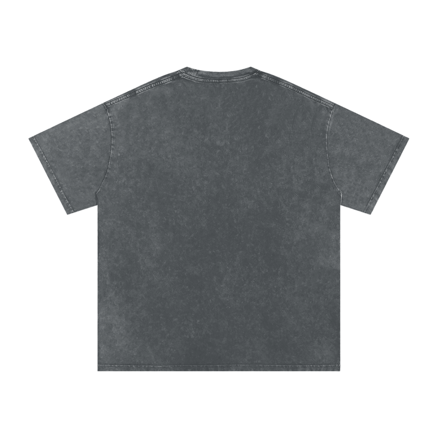 Simplistic Gray Alpine Washed Oversized T-Shirt (No Back Design)