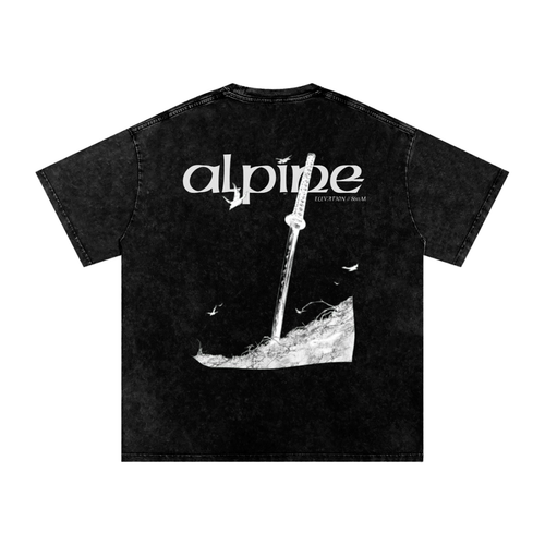 Black Alpine Washed Oversized T-Shirt